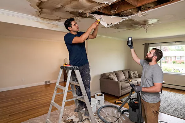 Ceiling Water Damage Restoration West Jordan