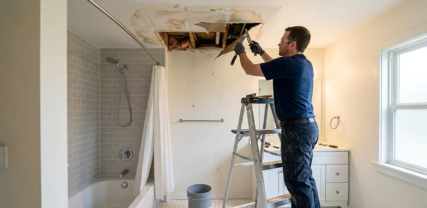 Bathroom Leak Ceiling Repair in West Jordan
